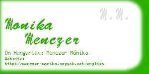 monika menczer business card